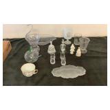 Porcelain and Clear Glass Porcelain and Clear Glass