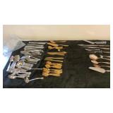 Large Lot Of Silverplate Flatware Large Lot Of Silverplate Flatware