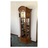 Grandfather Clock With Curio Cabinet 30' x 15' x Grandfather Clock With Curio Cabinet 30' x 15' x