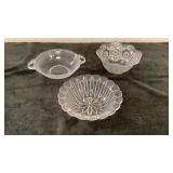 Clear Glass Pressed Glass Bowls