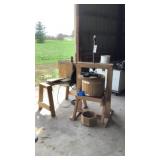 Cider Press and Apple Peeler