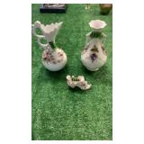 Ceramic Vases and Lefton Shoe Ceramic Vases and Lefton Shoe