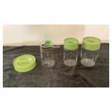 Glass Canister, Pitcher and Extra Lid Glass Canister, Pitcher and Extra Lid