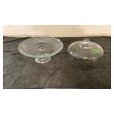 Cake Plate With Glass Lid