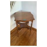 Oak Parlor Table w/ Barley Twist, 24' x 24' x 30' Oak Parlor Table w/ Barley Twist, 24' x 24' x 30'