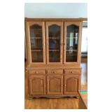 Oak Hutch 55 1/2" x 22" X 80"