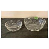 Clear glass Bowls