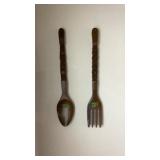 Wood Fork a and Spoon Wood Fork a and Spoon