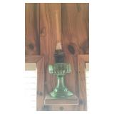 Aladdin Oil Lamp, (Green Depression)