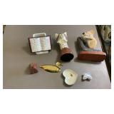 Brass Duck, Wood Carvings, porcelain