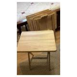 Butcher Block TV Trays (4)