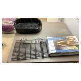 Baking Racks, Non Stick Oval Roaster Pan With