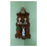 Corner Shelf With Statues