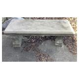 Concrete Garden Bench BUYER IS RESPONSIBLE FOR