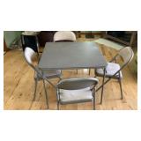 Card Table w/ (4) Chairs, LIKE NEW