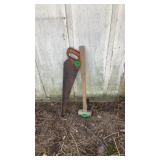 Saw and Sledge Hammer