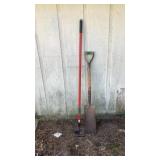 Spade and Garden Hoe