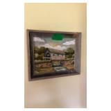 Wood Picture and Clock