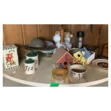 Bird Houses, Canisters, Misc