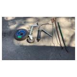 Trailer Jack, grease Gun, Hot Dog Fork, Trailer Jack, grease Gun, Hot Dog Fork,