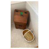 Wood Bin and Basket Wood Bin and Basket