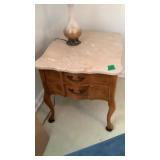 Hammary End Table With Marble Hammary End Table With Marble