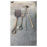 Scoop, Shovel, Garden Hoe, Rake Scoop, Shovel, Garden Hoe, Rake