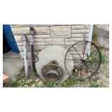 Iron Wheels, Grinding Wheel, Single Trees Iron Wheels, Grinding Wheel, Single Trees