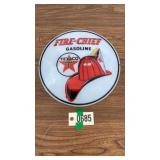 Fire chief Gasoline Texaco Glass Insert 14' Fire chief Gasoline Texaco Glass Insert 14'