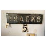Tracks 5 Sign Tracks 5 Sign