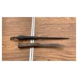 Old Steel Knife Sharpener & Butcher Knife Old Steel Knife Sharpener & Butcher Knife