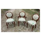 Walnut Victorian 3pc Parlor Set Walnut Victorian 3pc Parlor Set