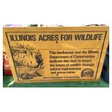 Illinois Acres For Wildlife Sign Illinois Acres For Wildlife Sign