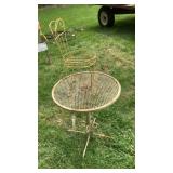 Iron Table and Flower Holder Chair Iron Table and Flower Holder Chair