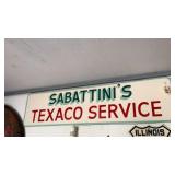 Sabattinis Texaco Service Wood Sign 71' x 18 Sabattinis Texaco Service Wood Sign 71' x 18
