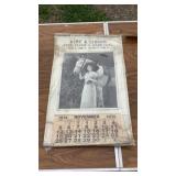 Kime & Gibson Feed, Flour And Hard Coal Calendar Kime & Gibson Feed, Flour And Hard Coal Calendar