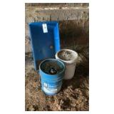 Buckets of Grease & Parts Washer Tank