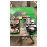 Portable Electric Grinder/ Buffer w/ pads
