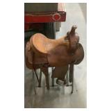 Hereford Brand Tex Tan Of Yoakum Saddle, Size 16,