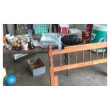 Pottery, Pans, head Board, VHS Holder