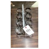 Whiskey Glasses w/ Holder