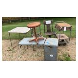 Stool, Cart, Card Table, Office Chairs wood,