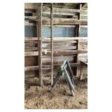 Wood Saw Horses, Wood Extension Ladder