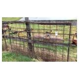 Two metal gates, short Panel Pieces