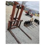 3pt. Hydraulic forks.