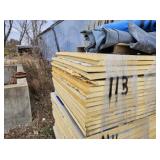 (15) sheets of 2" BP Iso insulation