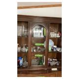 Vases, Clear glass, ornate Tea set, etc