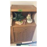 Microwave cart & contents