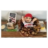 Snow Globes, Vase, etc