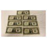 7ï¿½$1 Silver Certificates